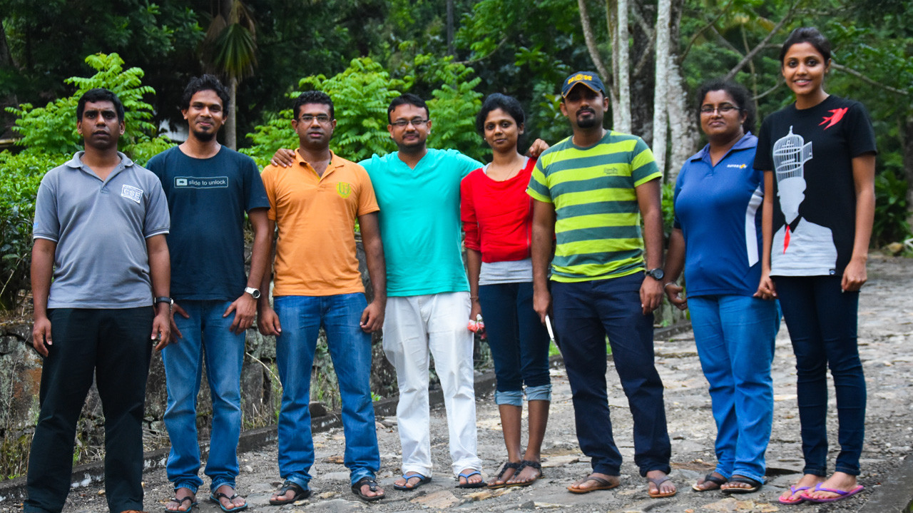 eight of us who founded reforest sri lanka and Dr Dilum Bandara our MBA in IT course coordinator